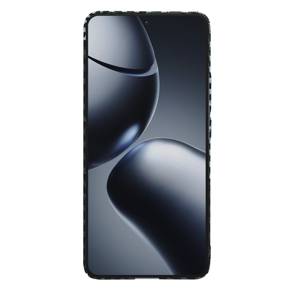 Custodia per Xiaomi 14T Pro, Techsuit, Carbonite FiberShell, Nero Grigio