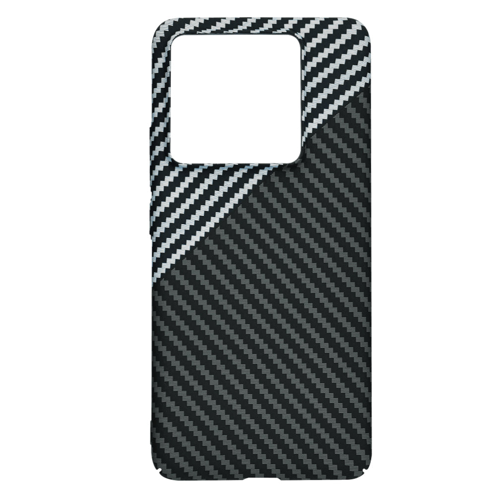 Custodia per Xiaomi 14T Pro, Techsuit, Carbonite FiberShell, Nero Grigio