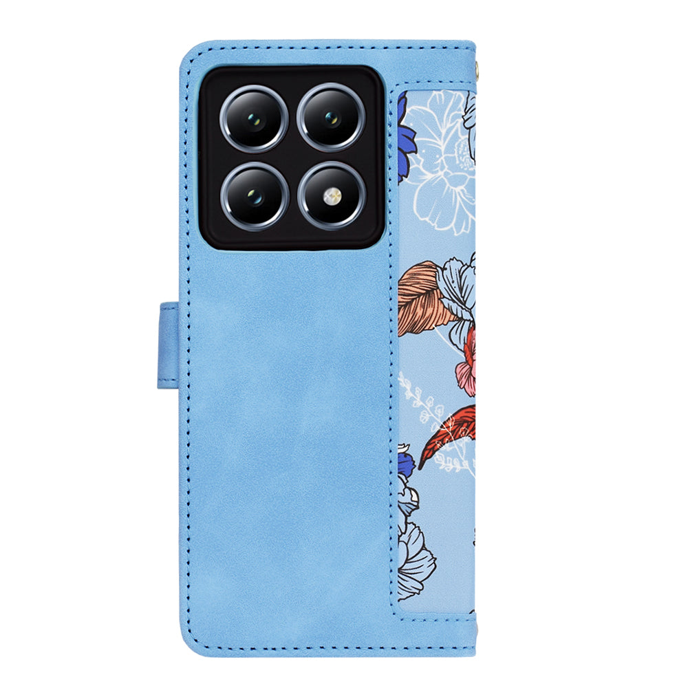 Custodia per Xiaomi 14T Pro, Techsuit, FlipCraft, Blu
