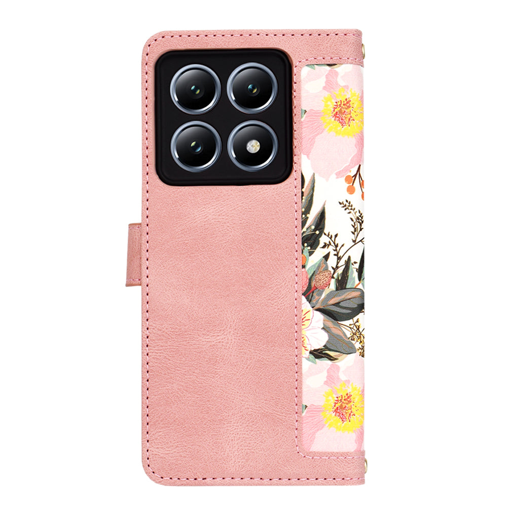 Custodia per Xiaomi 14T Pro, Techsuit, FlipCraft, Rosa
