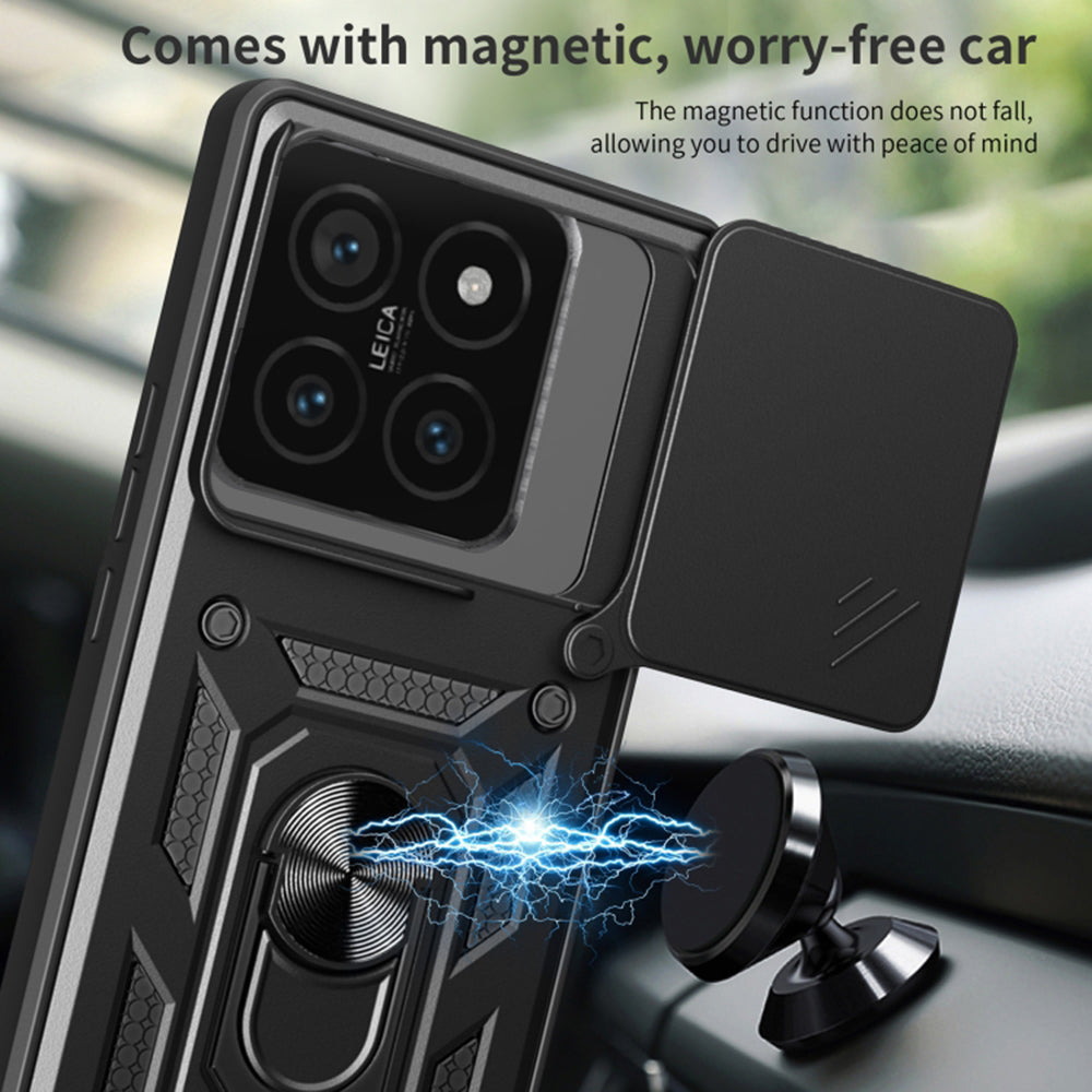 Custodia per Xiaomi 14T, Techsuit, CamShield, Nera