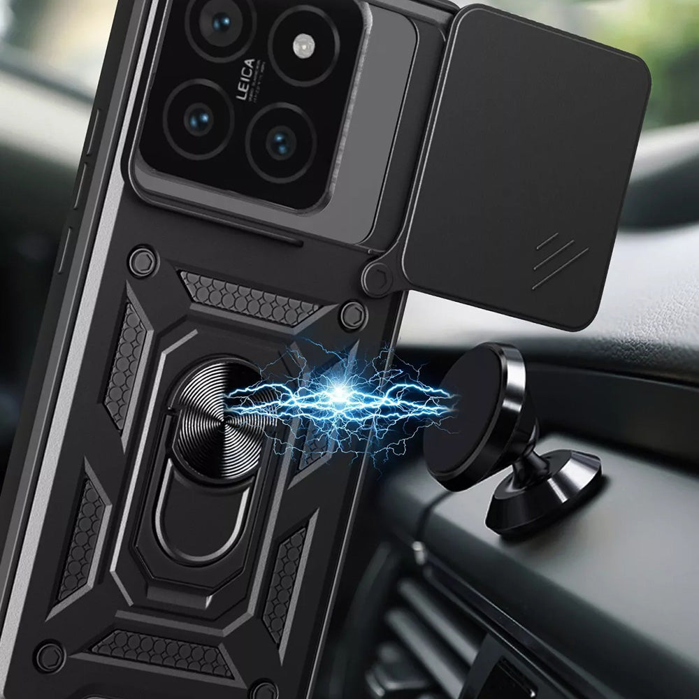 Custodia per Xiaomi 15, Techsuit, CamShield, Nera