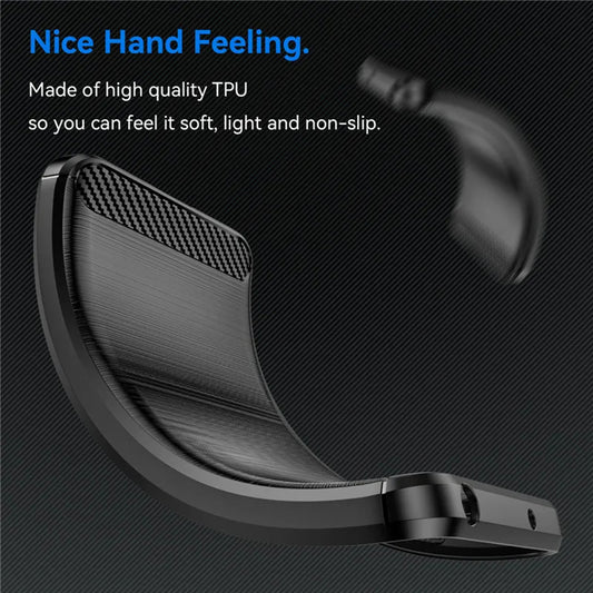 Custodia per Xiaomi 15, Techsuit, Carbonio, Nera