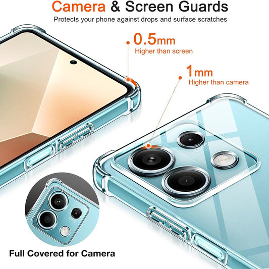 Custodia per Xiaomi 15, Techsuit, Shockproof Clear, Trasparente
