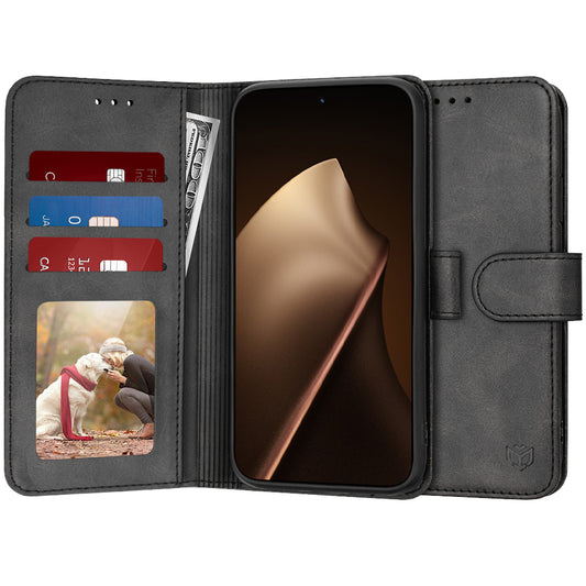 Custodia per Xiaomi 15T Pro, Techsuit, Diary Book, Nera