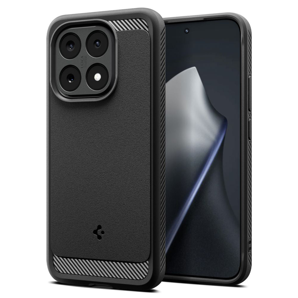 Custodia per Xiaomi 15T, Spigen, Rugged Armor, Nero Opaco ACS10459