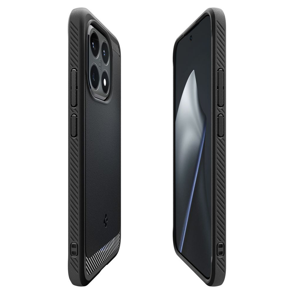 Custodia per Xiaomi 15T, Spigen, Rugged Armor, Nero Opaco ACS10459