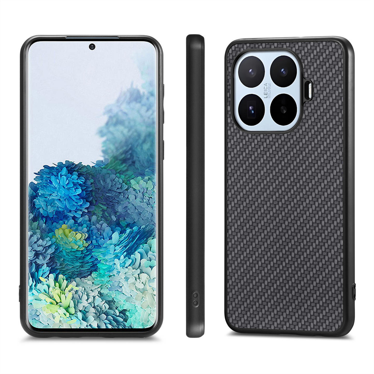 Custodia per Xiaomi 17T, OEM, Carbonio, Nera