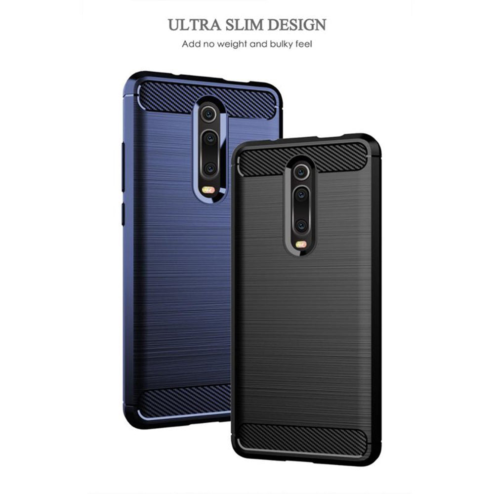 Custodia per Xiaomi Mi 9T Pro / 9T / Redmi K20 Pro / K20, Techsuit, Carbonio, Nera