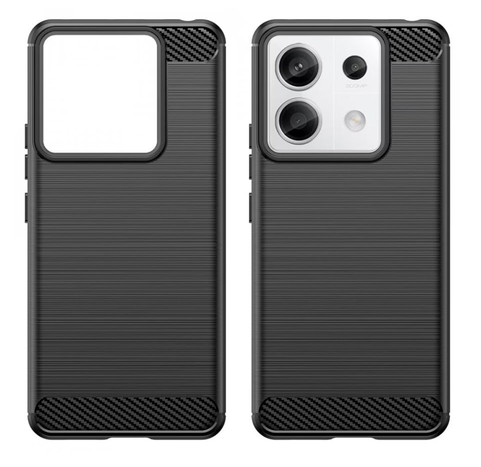 Custodia per Xiaomi Poco C65 / Redmi 13C, Tech-Protect, Carbonio, Nera