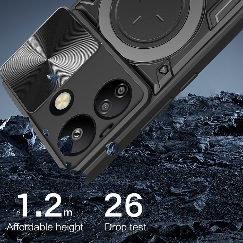 Custodia per Xiaomi Poco C65 / Redmi 13C, Techsuit, CamGuard Pro, Nera
