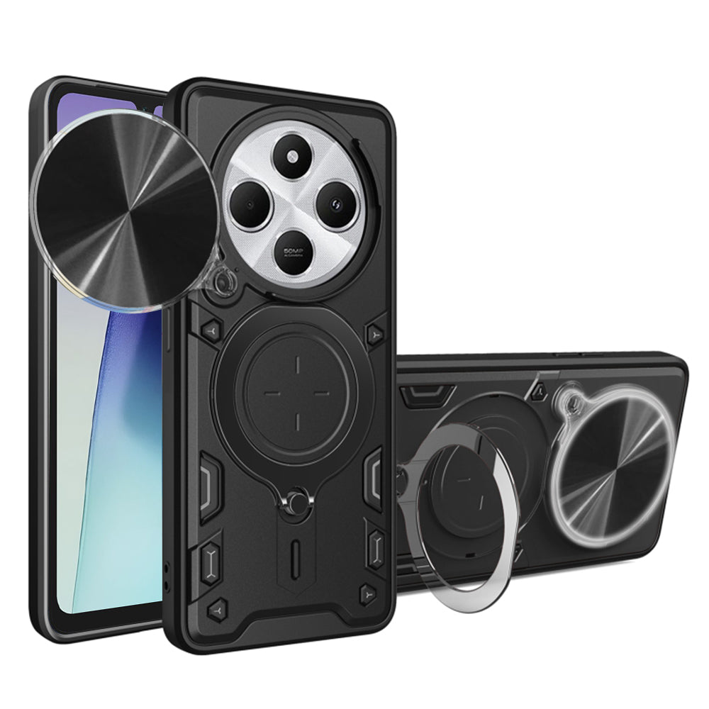 Custodia per Xiaomi Poco C75 / Redmi 14C, Techsuit, CamGuard Pro, Nera