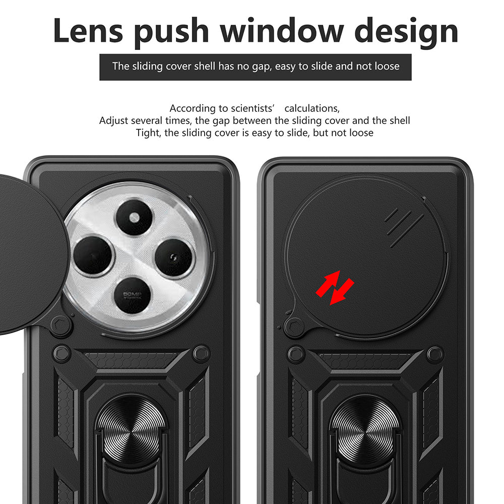 Custodia per Xiaomi Poco C75 / Redmi 14C, Techsuit, CamShield, Blu