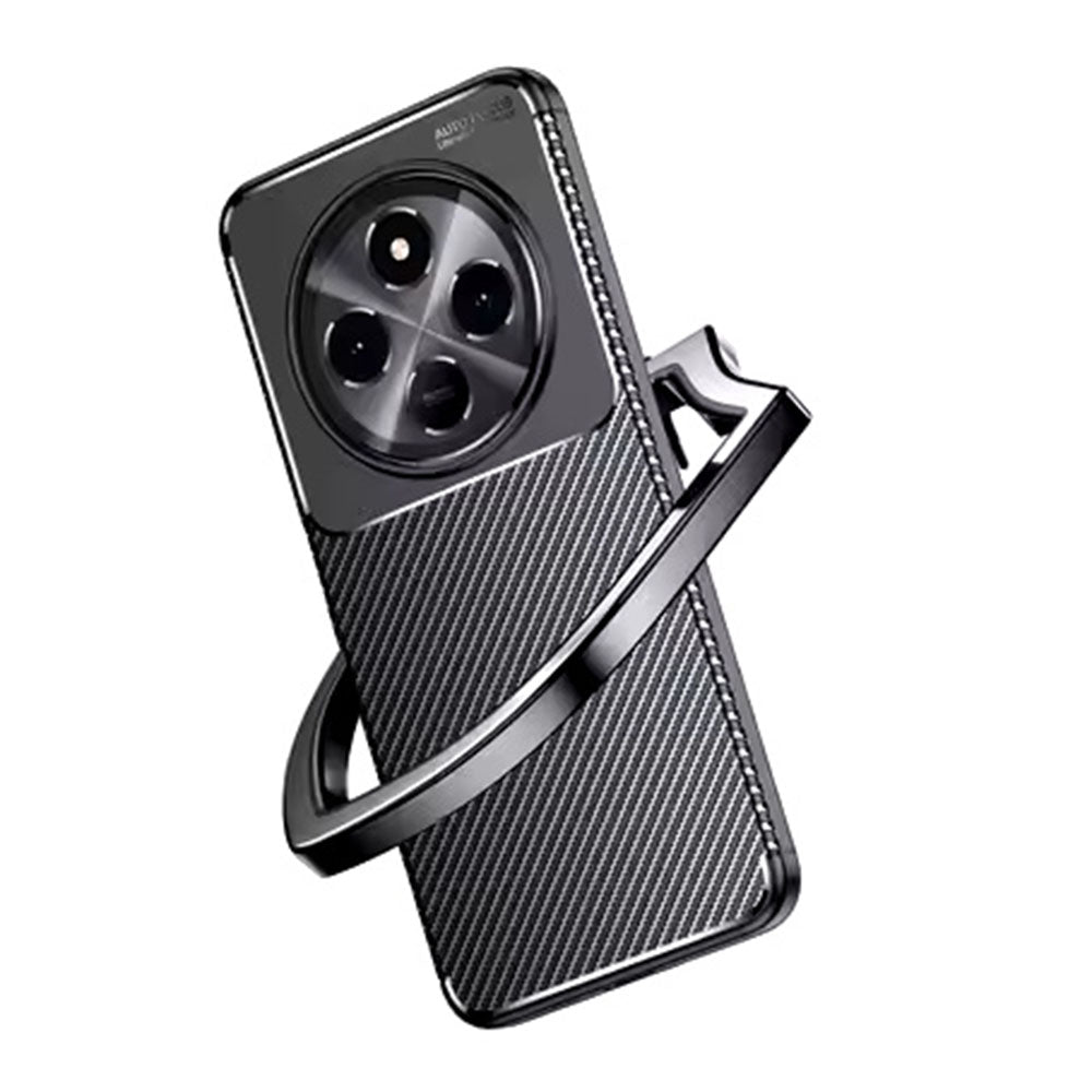 Custodia per Xiaomi Poco C75 / Redmi 14C, Techsuit, CarbonFiber, Nera