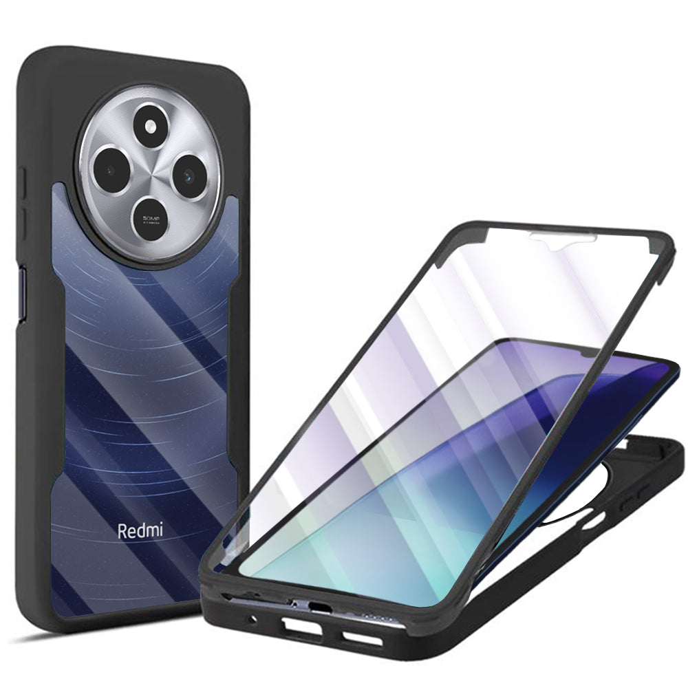 Custodia per Xiaomi Poco C75 / Redmi 14C, Techsuit, ColorVerse 360, Nera