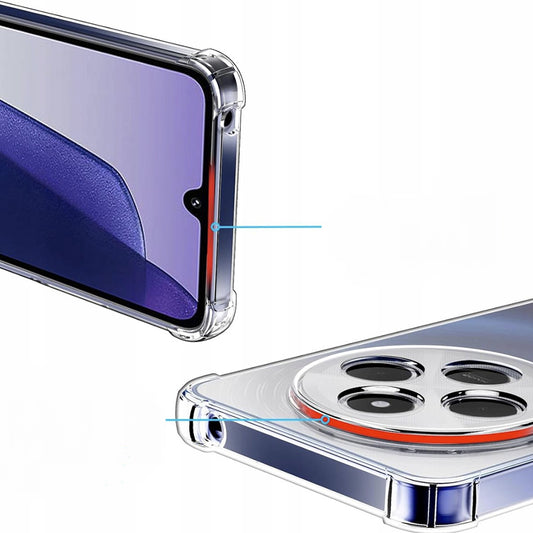 Custodia per Xiaomi Poco C75 / Redmi 14C, Techsuit, Shockproof Clear, Trasparente