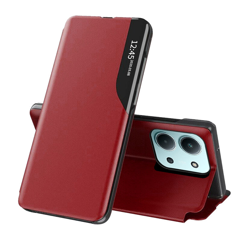 Custodia per Xiaomi Poco C85 4G / Redmi 15C 5G / 15C 4G, Techsuit, eFold, Rossa