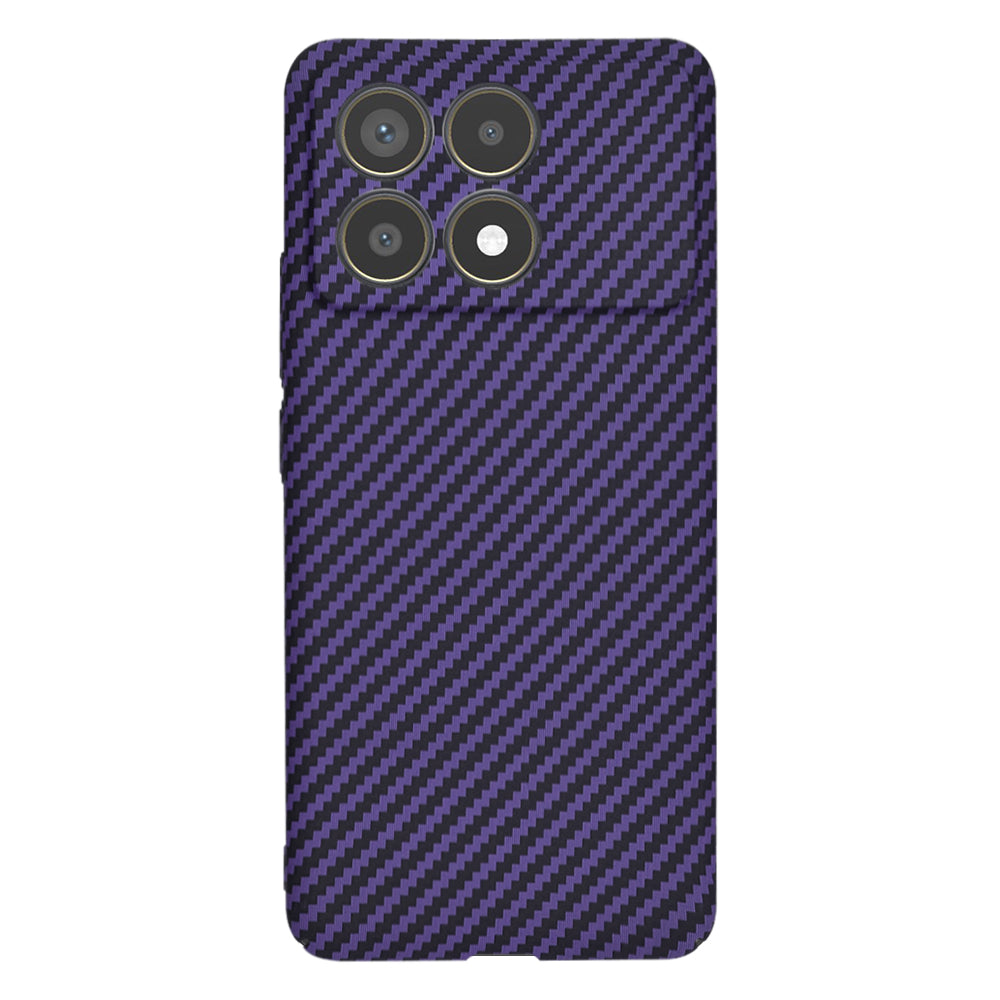 Custodia per Xiaomi Poco F6 Pro, Techsuit, Carbonite FiberShell, Viola