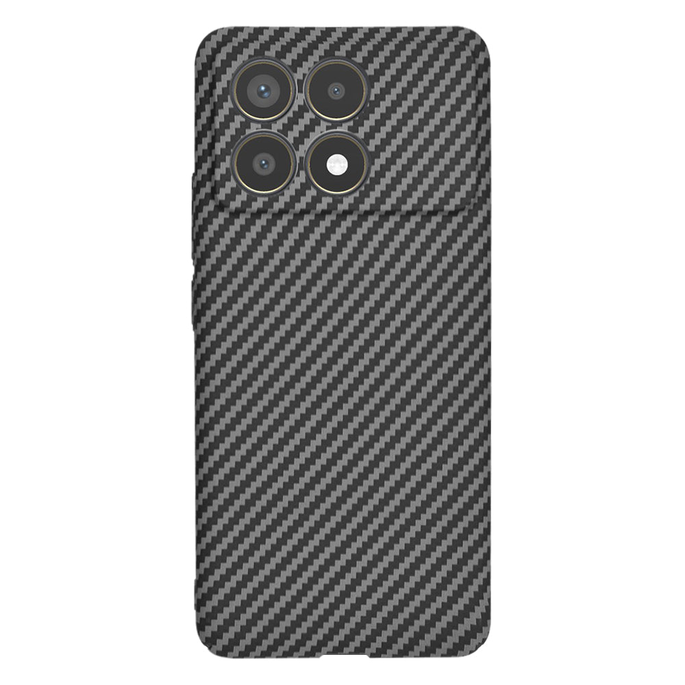 Custodia per Xiaomi Poco F6 Pro, Techsuit, Carbonite FiberShell, Nera