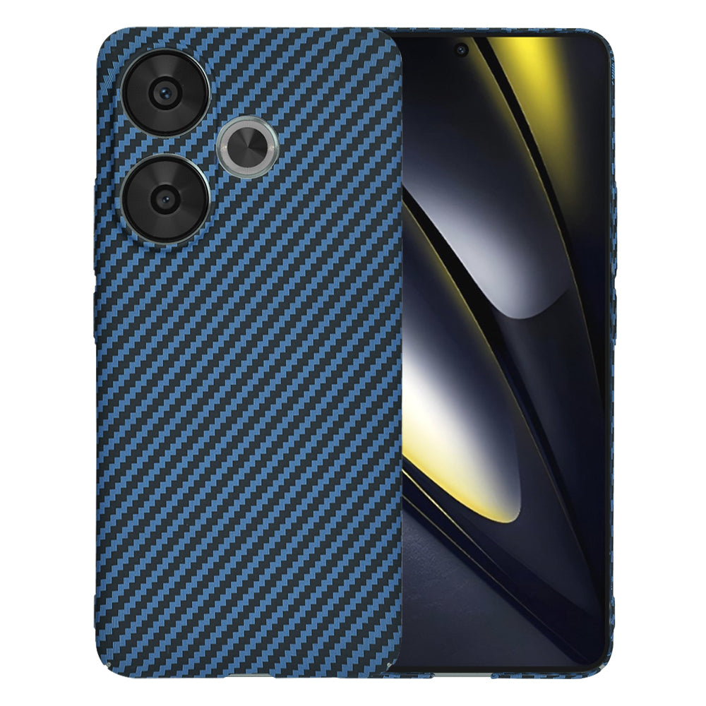 Custodia per Xiaomi Poco F6, Techsuit, Carbonite FiberShell, Turchese