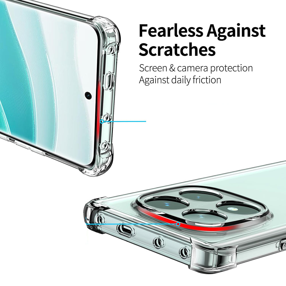 Custodia per Xiaomi Poco F7 Pro, Techsuit, Shockproof Clear, Trasparente