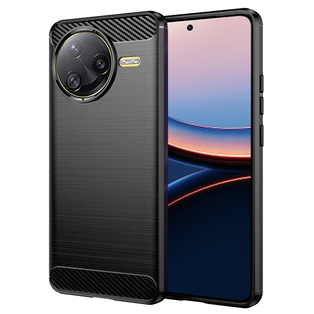 Custodia per Xiaomi Poco F7 Ultra, Techsuit, Carbonio, Nera