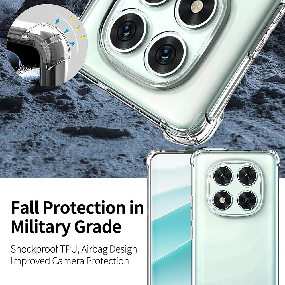 Custodia per Xiaomi Poco F7 Ultra, Techsuit, Shockproof Clear, Trasparente