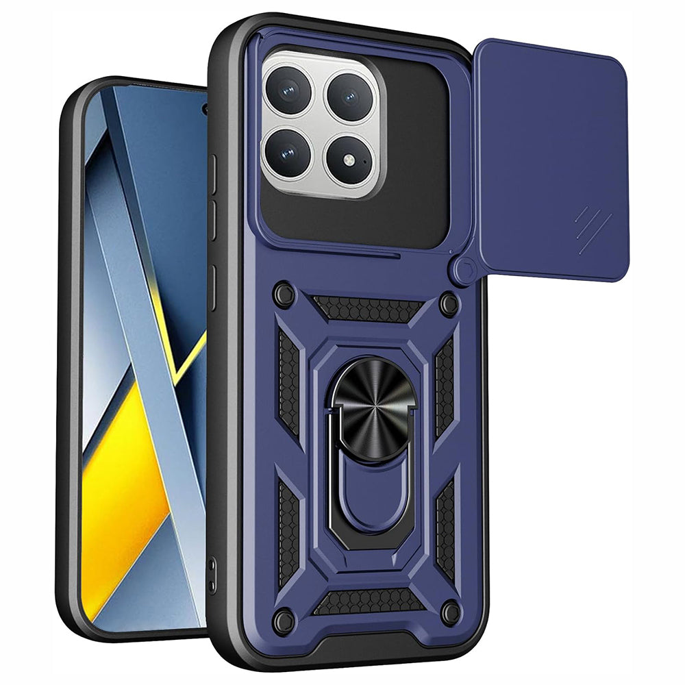 Custodia per Xiaomi Poco F8 Pro, Techsuit, CamShield, Blu