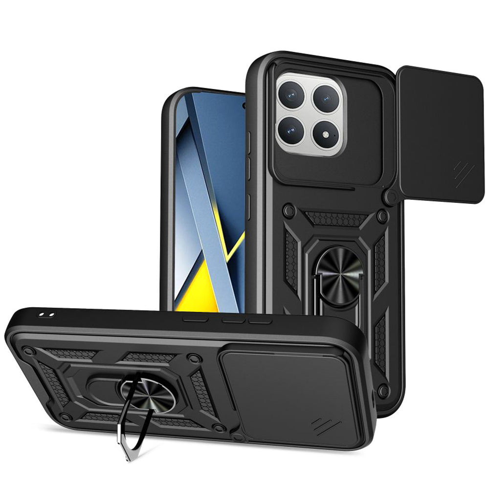 Custodia per Xiaomi Poco F8 Pro, Techsuit, CamShield, Nera