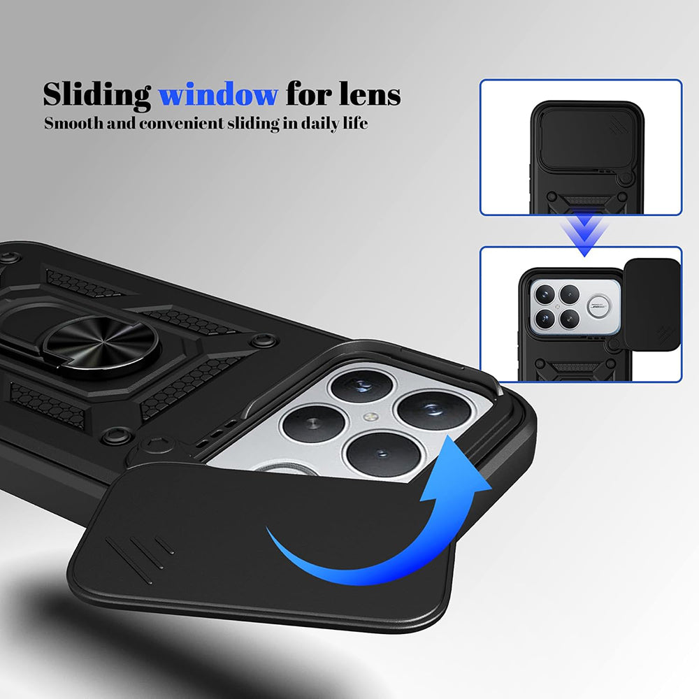 Custodia per Xiaomi Poco F8 Ultra, Techsuit, CamShield, Nera