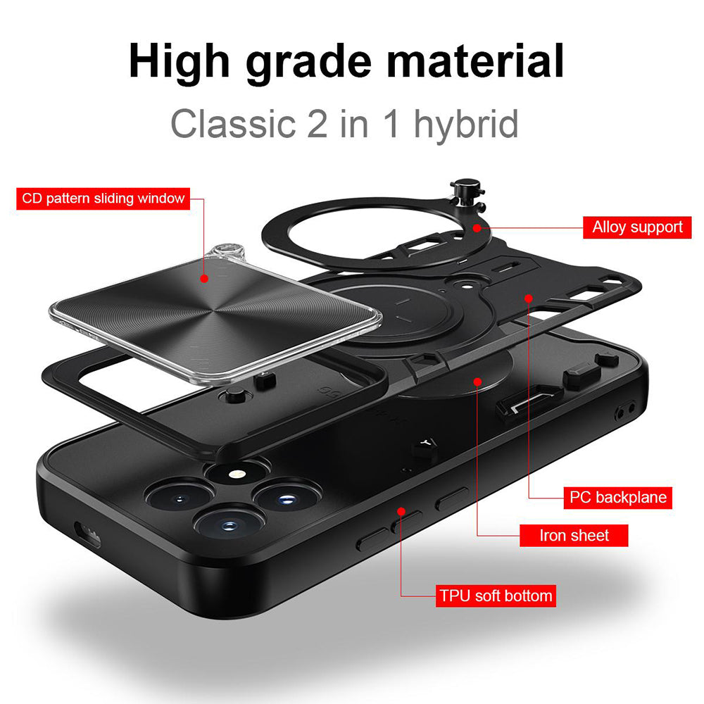 Cover per Xiaomi Poco F9 Pro, Techsuit, CamGuard Pro, nera