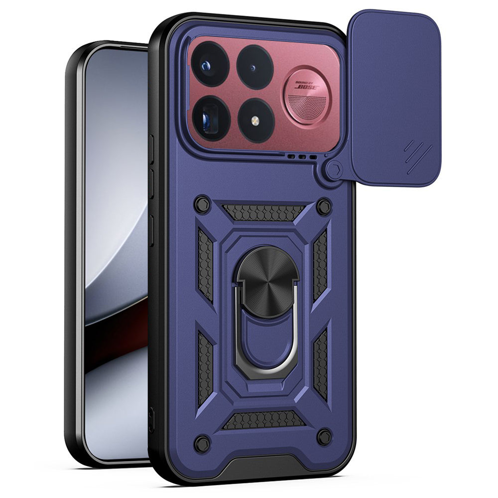 Custodia per Xiaomi Poco F9 Ultra, Techsuit, CamShield, blu