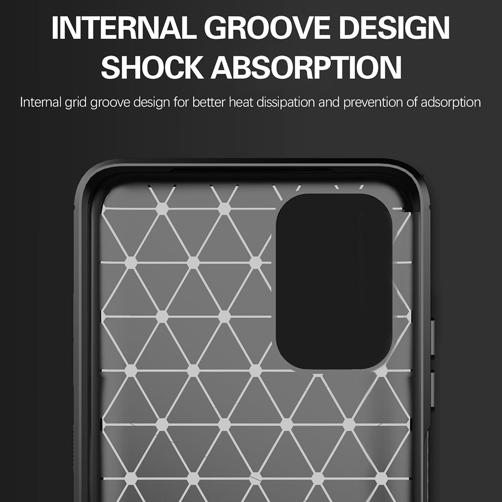 Custodia per Xiaomi Poco M5s / Redmi Note 10S / Note 10, Techsuit, Carbonio, Nera
