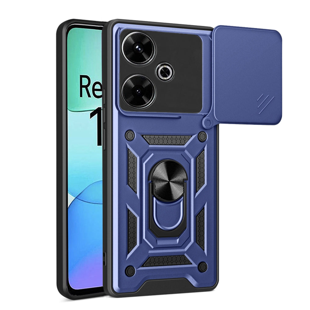 Custodia per Xiaomi Poco M6 4G / Redmi 13, Techsuit, CamShield, Blu