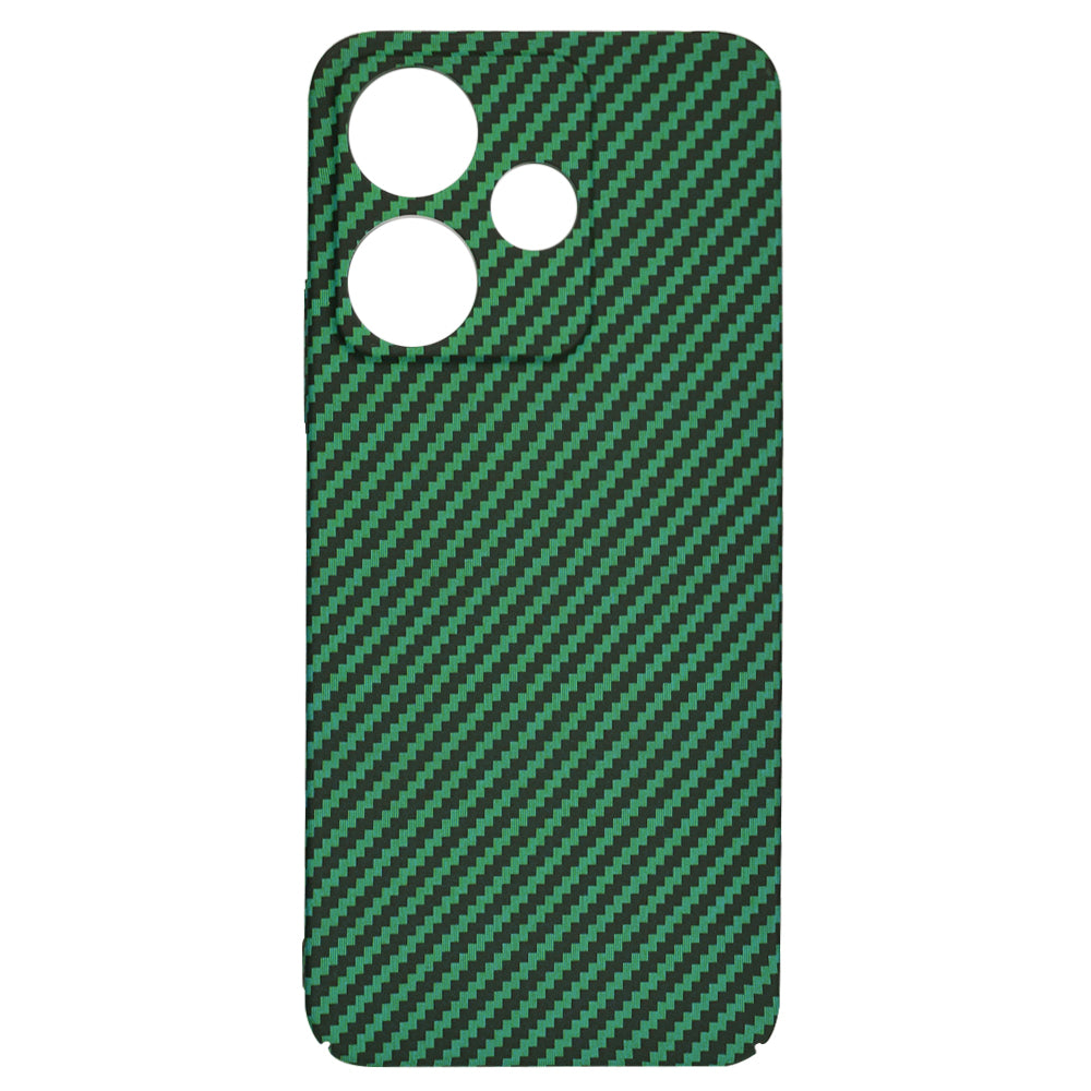 Custodia per Xiaomi Poco M6 4G / Redmi 13, Techsuit, Carbonite FiberShell, Verde