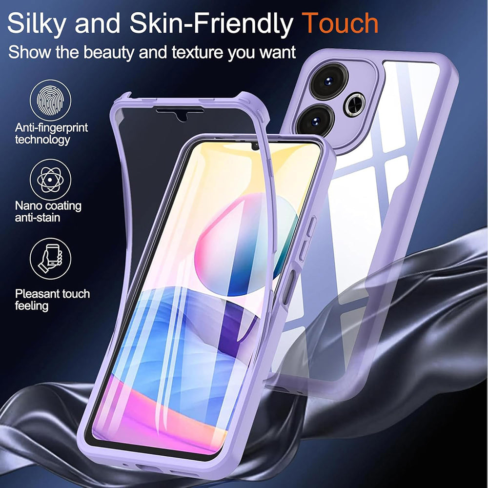 Custodia per Xiaomi Poco M6 4G / Redmi 13, Techsuit, ColorVerse 360, Blu