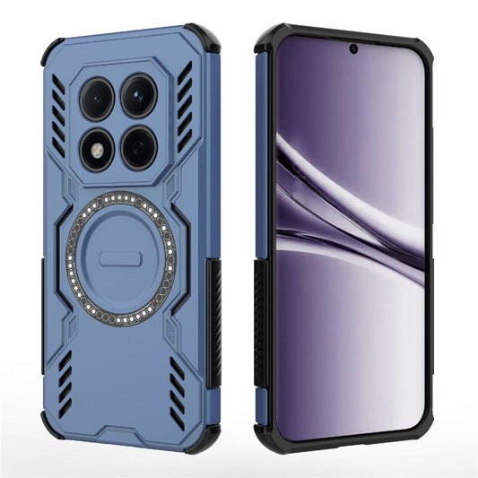 Custodia MagSafe per Xiaomi Poco M8 Pro / Redmi Note 15 Pro+ 5G, Techsuit, ArmorMag, Blu