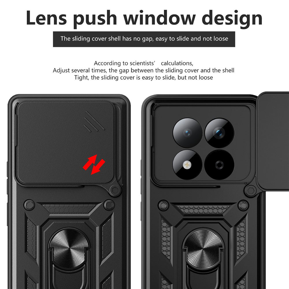 Custodia per Xiaomi Poco M8 Pro / Redmi Note 15 Pro+ 5G, Techsuit, CamShield, Rosa Dorata
