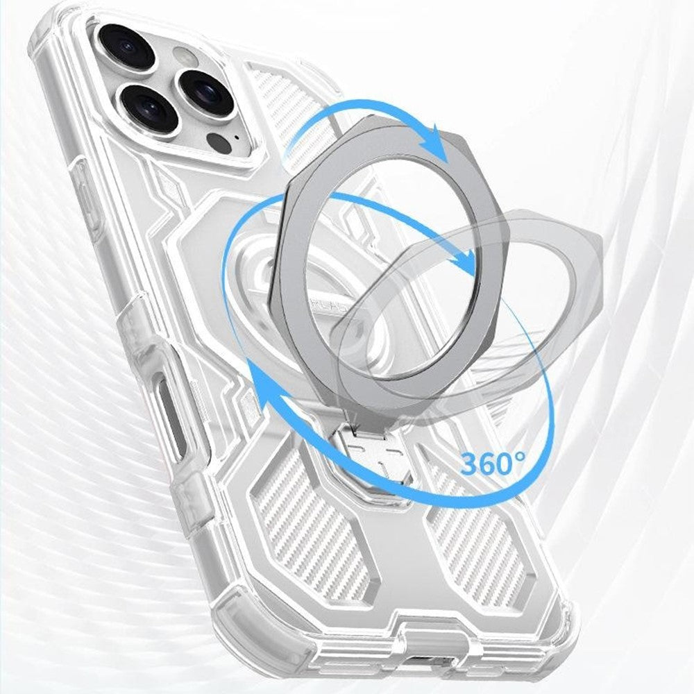 Custodia per Xiaomi Poco M8 Pro / Redmi Note 15 Pro+ 5G, Techsuit, Carbon Shield Pro, Bianca