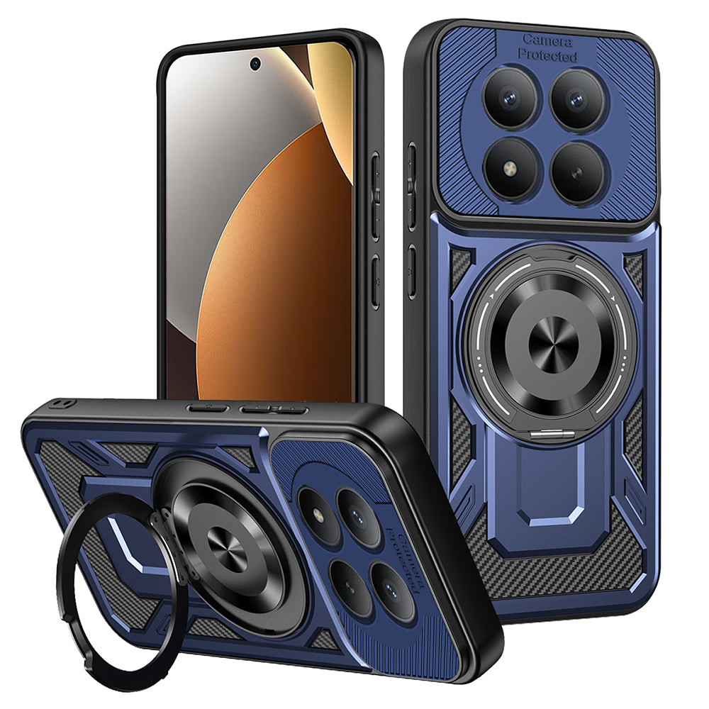 Custodia per Xiaomi Poco M8 Pro / Redmi Note 15 Pro+ 5G, Techsuit, RuggedCam, Blu