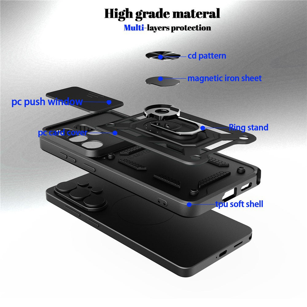 Custodia per Xiaomi Poco M8 / Redmi Note 15 5G / Note 15 4G, Techsuit, CamShield, Rosa Dorata
