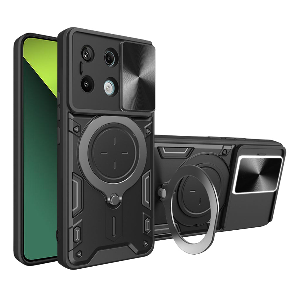 Custodia per Xiaomi Poco X6 / Note 13 Pro 5G, Techsuit, CamGuard Pro, Nera