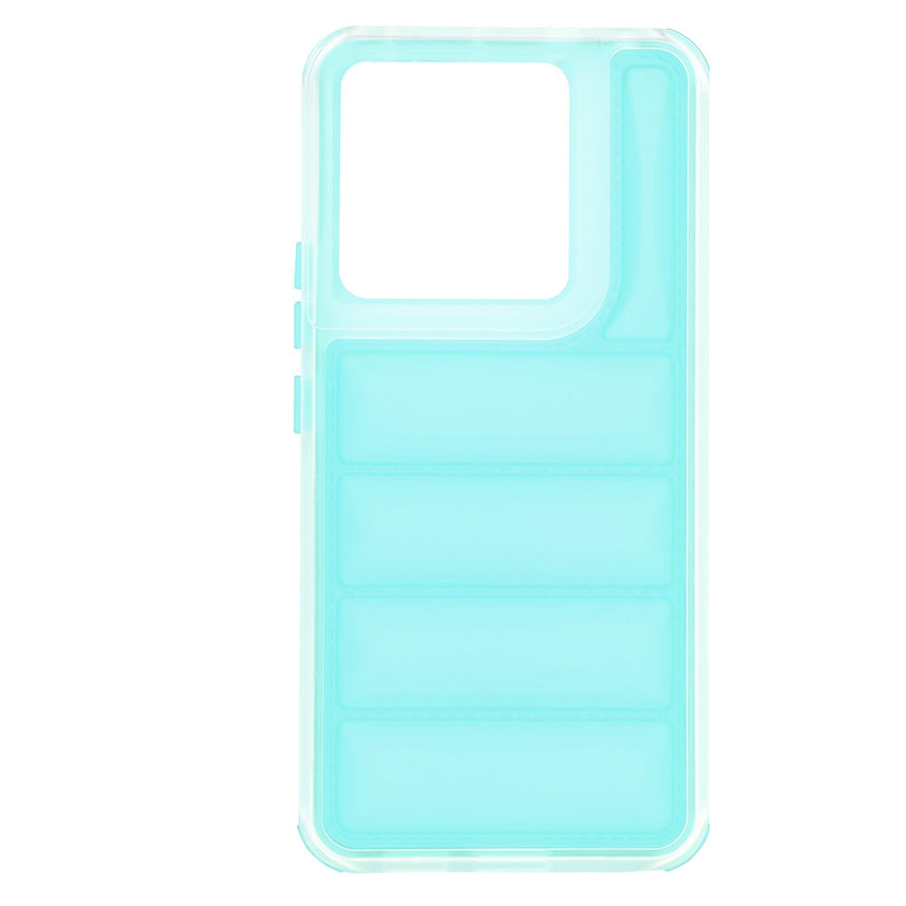 Custodia per Xiaomi Poco X6 / Note 13 Pro 5G, Techsuit, Wave Shield, Turchese