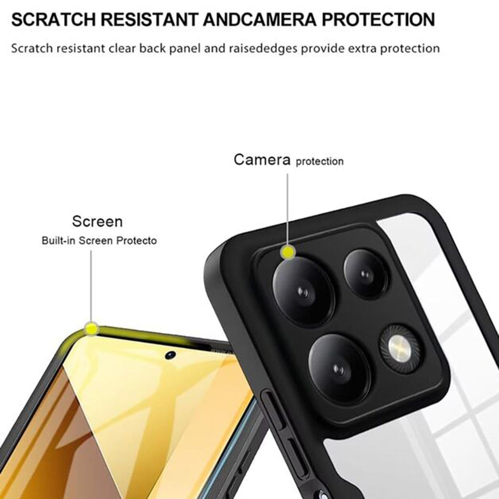 Custodia per Xiaomi Poco X6 Pro, Techsuit, ColorVerse 360, Nera