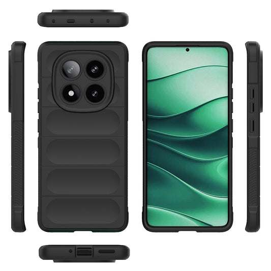Custodia per Xiaomi Poco X7 / Note 14 Pro 5G, Techsuit, Magic Shield, Nera