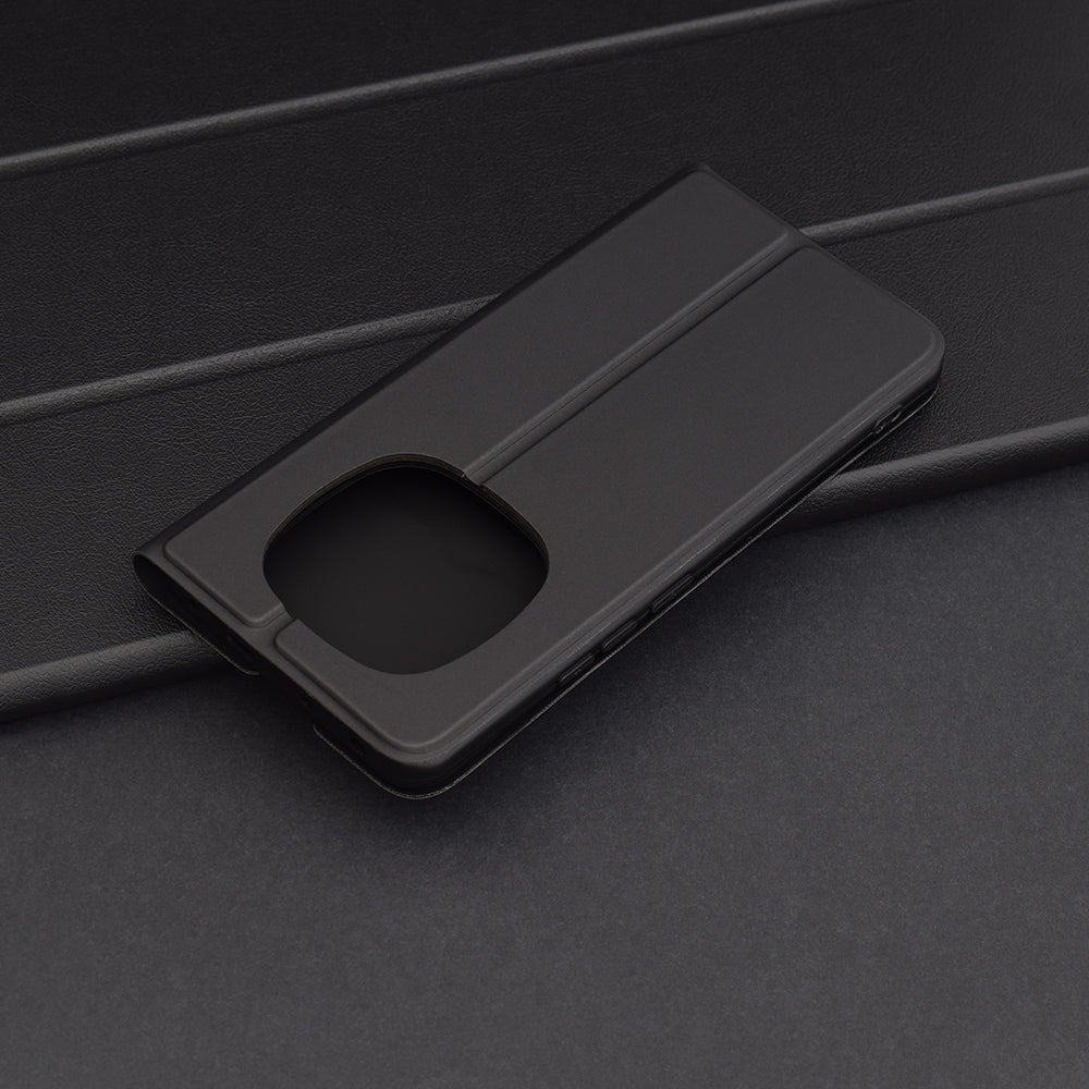 Custodia per Xiaomi Poco X7 / Note 14 Pro 5G, Techsuit, Magskin Book, Nera