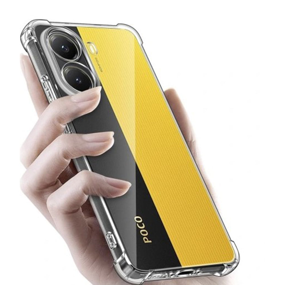 Custodia per Xiaomi Poco X7 Pro, Techsuit, Shockproof Clear, Trasparente