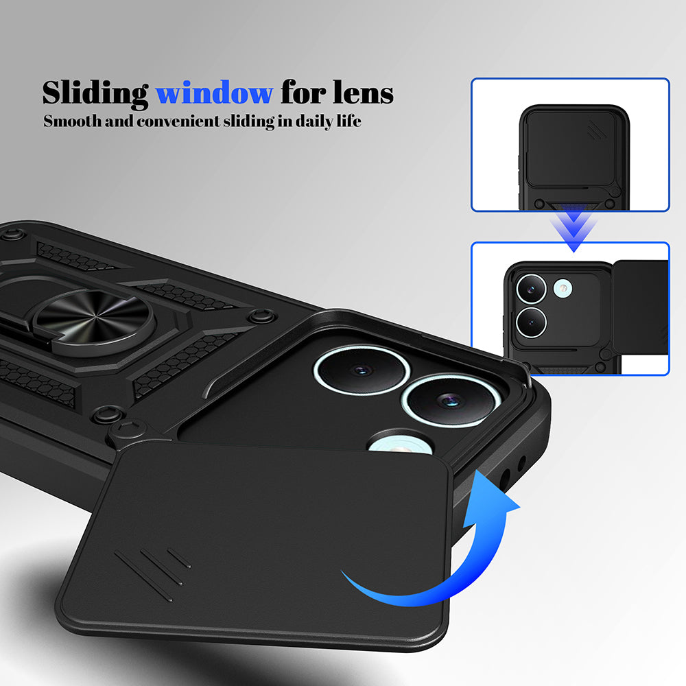 Custodia per Xiaomi Poco X8 Pro, Techsuit, CamShield, Blu