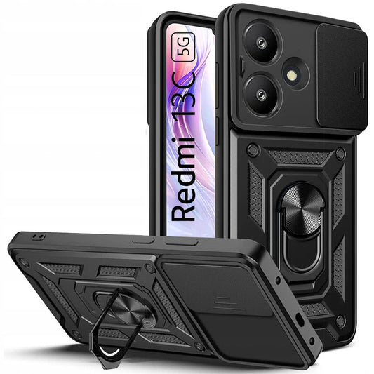 Custodia per Xiaomi Redmi 13C 5G, Tech-Protect, CamShield Pro, nero
