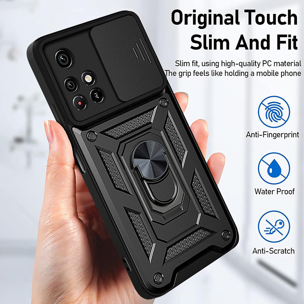 Custodia per Xiaomi Redmi 10 2022 / 10 (2021), Techsuit, CamShield, Nera
